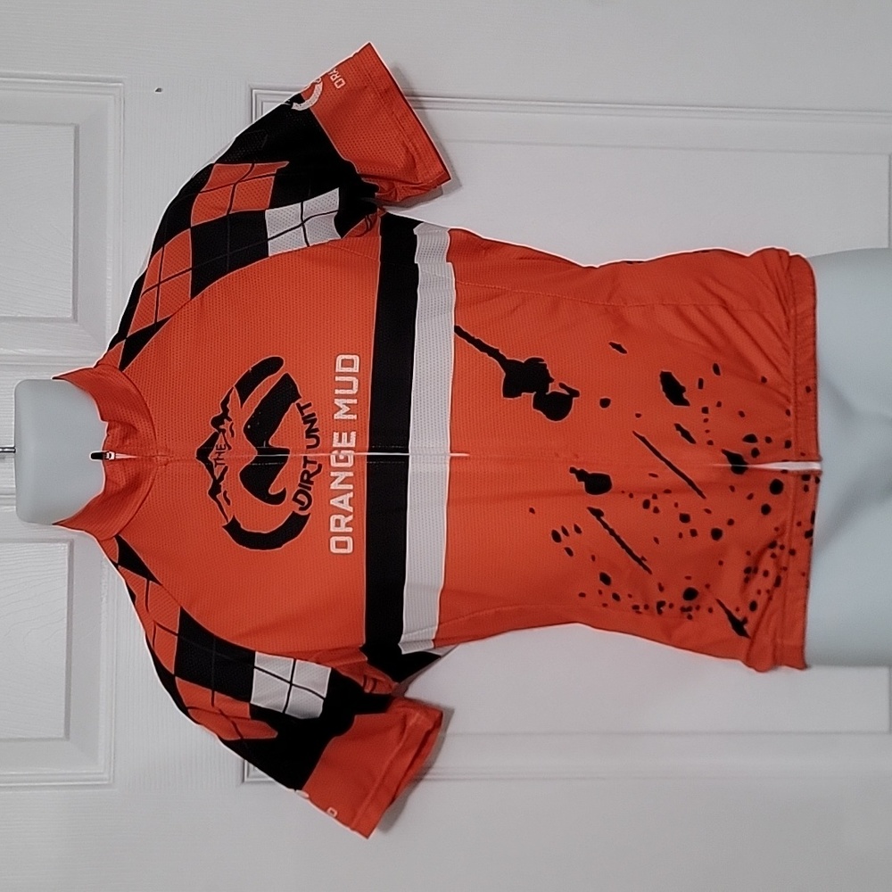 Orange Mud Cycling Jersey Men's  "The Dirt Unit" Size Large